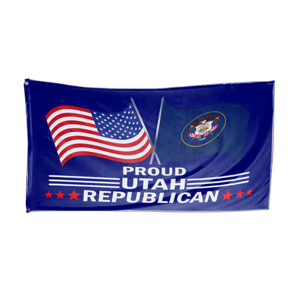 Proud Utah Republican 3 x 5 Flag - Limited Edition Flags