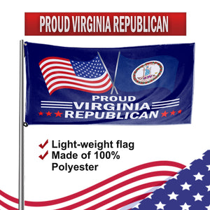 Proud Virginia Republican 3 x 5 Flag - Limited Edition Flags