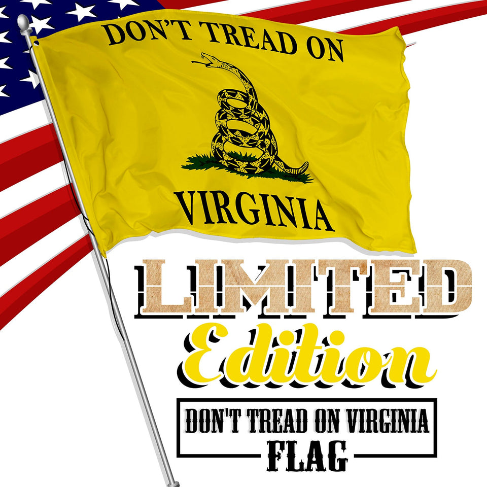 Don't Tread on Virginia 3 x 5 Gadsden Flag - Limited Edition