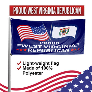 Proud West Virginia Republican 3 x 5 Flag - Limited Edition Flags