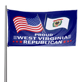 West Virginia For Trump Flag and Hat Bundle - Includes 1 West Virginia for Trump Hat and 3 unique Trump 2024 flags