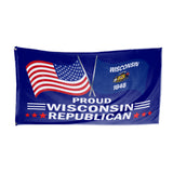 Proud Wisconsin Republican 3 x 5 Flag - Limited Edition Flags