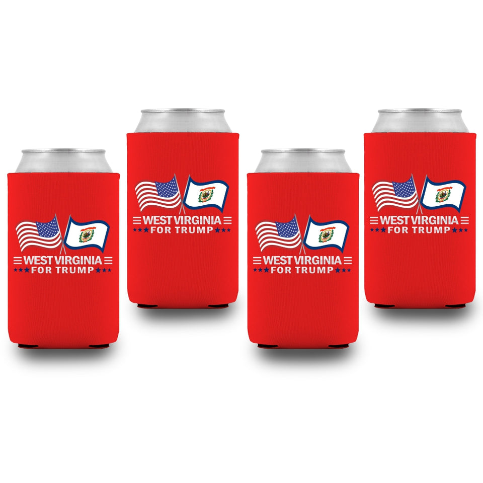West Virginia For Trump Limited Edition Can Cooler 4 Pack