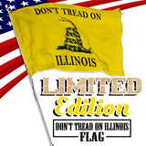 Don't Tread on Illinois 3 x 5 Gadsden Flag - Limited Edition