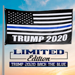 Thin Blue Line Trump 2020 American Flag - 3 x 5 Feet - LOWEST PRICE EVER