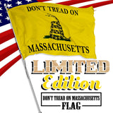 Don't Tread on Massachusetts 3 x 5 Gadsden Flag - Limited Edition