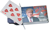 Trump 2020 Silver Plated Playing Cards