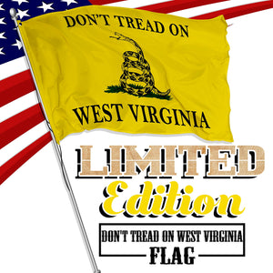 Don't Tread on West Virginia 3 x 5 Gadsden Flag - Limited Edition